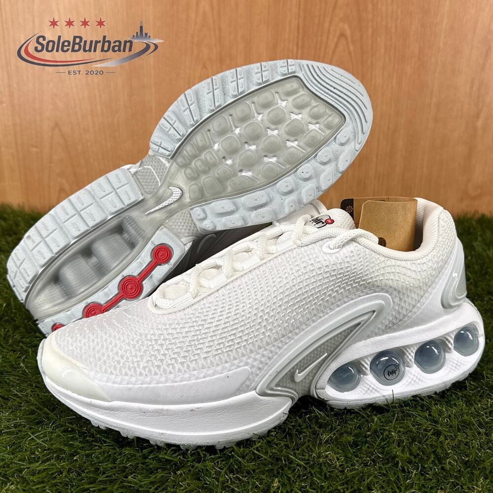 Nike Air Max Dn White White Metallic Silver White FJ3145-102 Women's Size 7.5